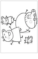 Peppa Pig kleurplaat 14